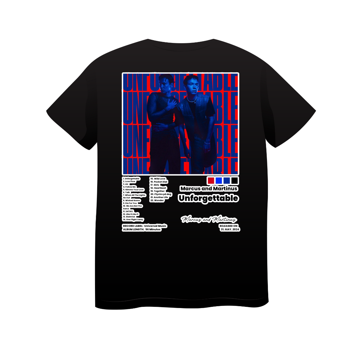 T-shirt Marcus & Martinus Unforgettable