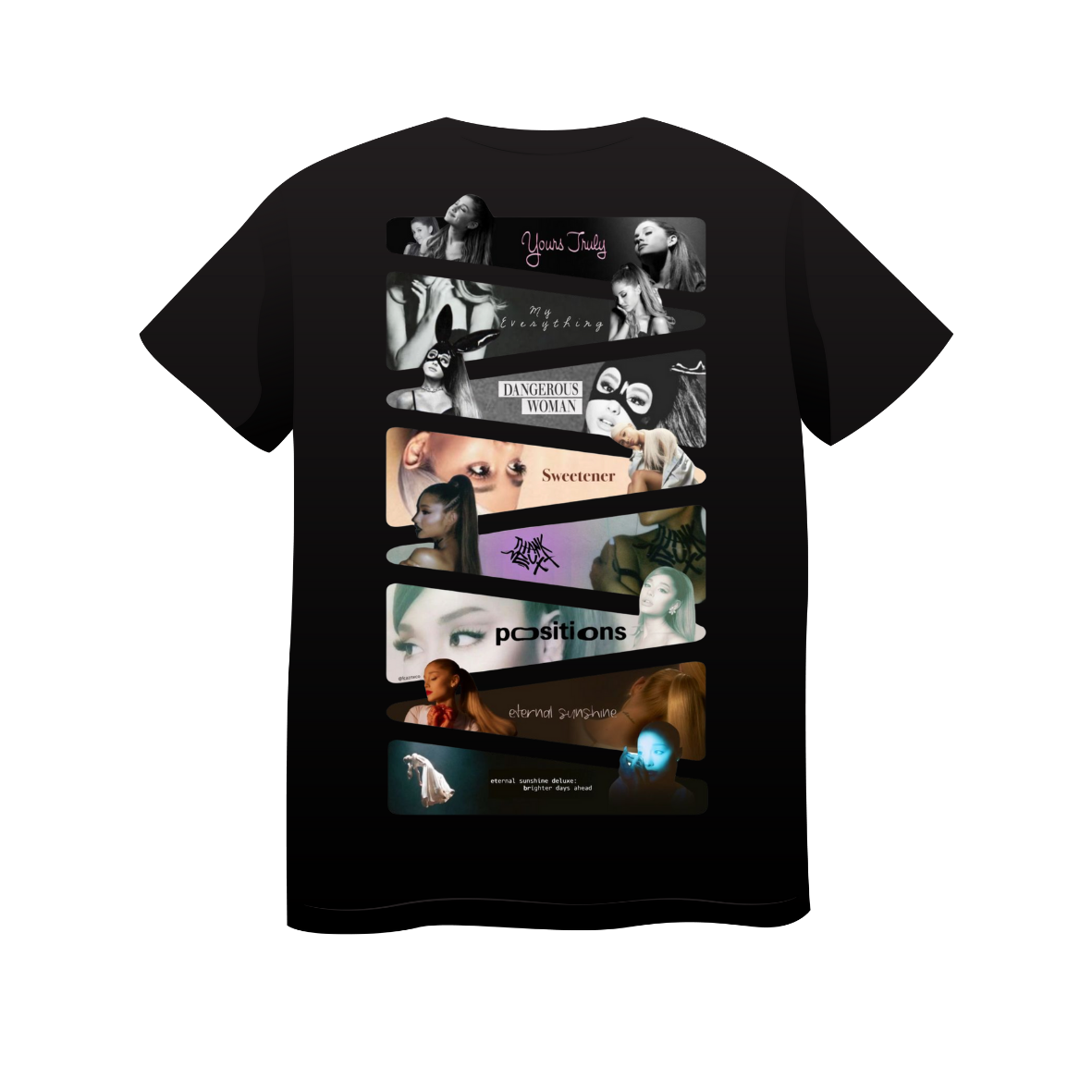 T-shirt Ariana Grande Albums