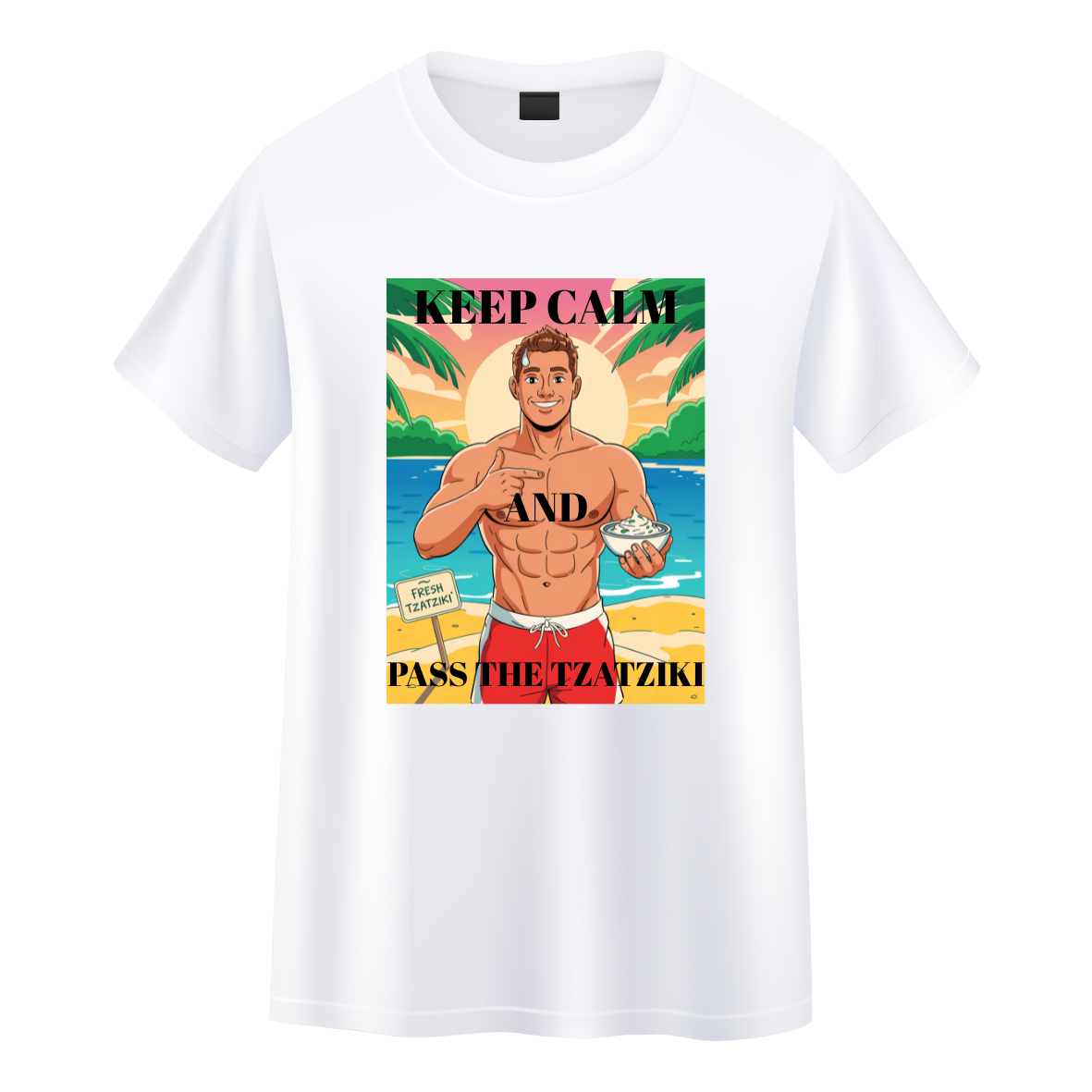 T-shirt Memes Keep Calm and Pass the Tzatziki