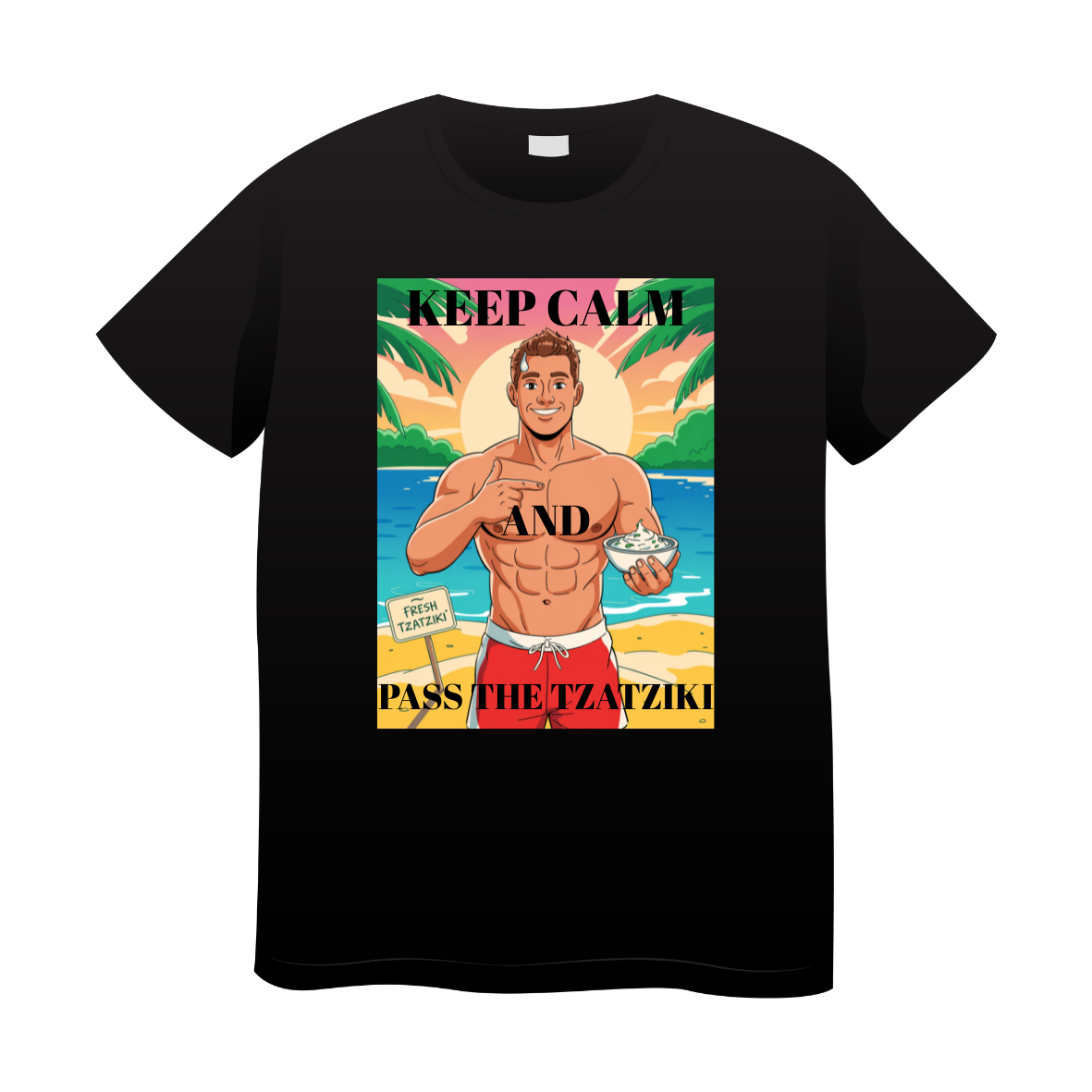 T-shirt Memes Keep Calm and Pass the Tzatziki