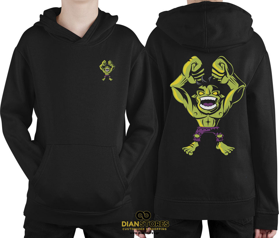 Φούτερ με κουκούλα Hulk