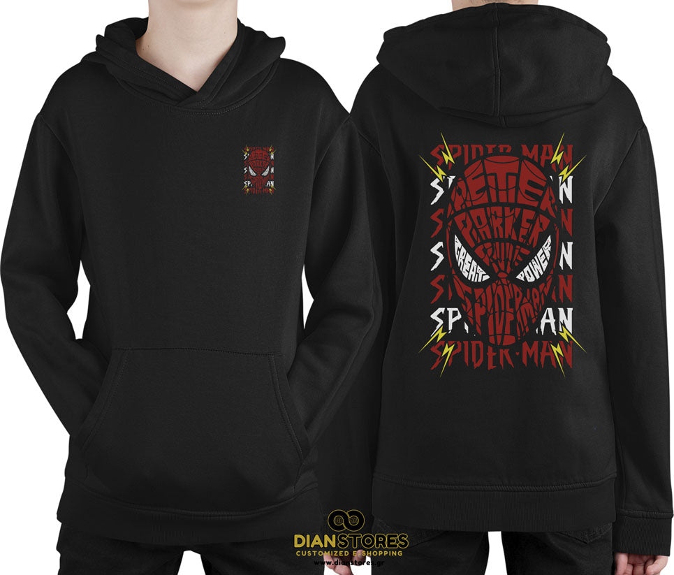 Φούτερ με κουκούλα Spiderman