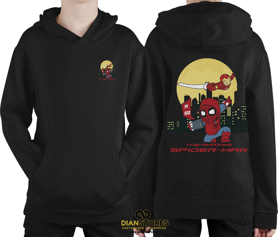 Φούτερ με κουκούλα Spiderman