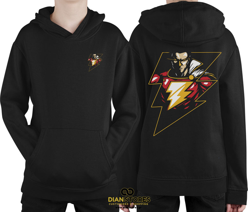 Φούτερ με κουκούλα Shazam