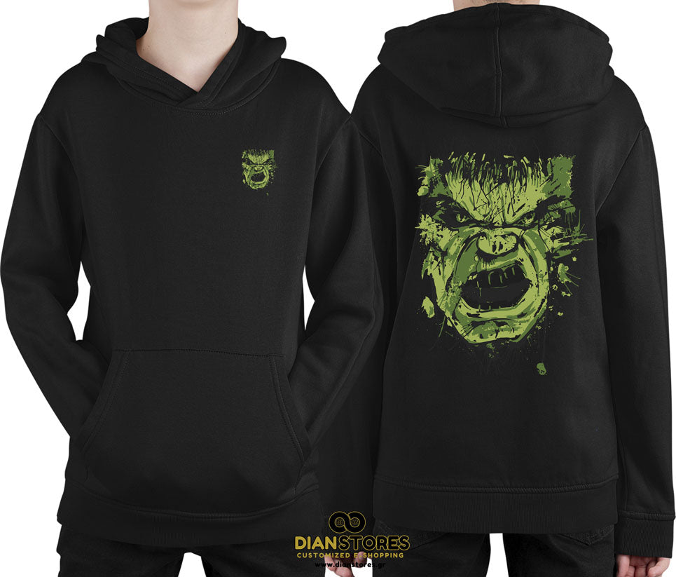 Φούτερ με κουκούλα Hulk