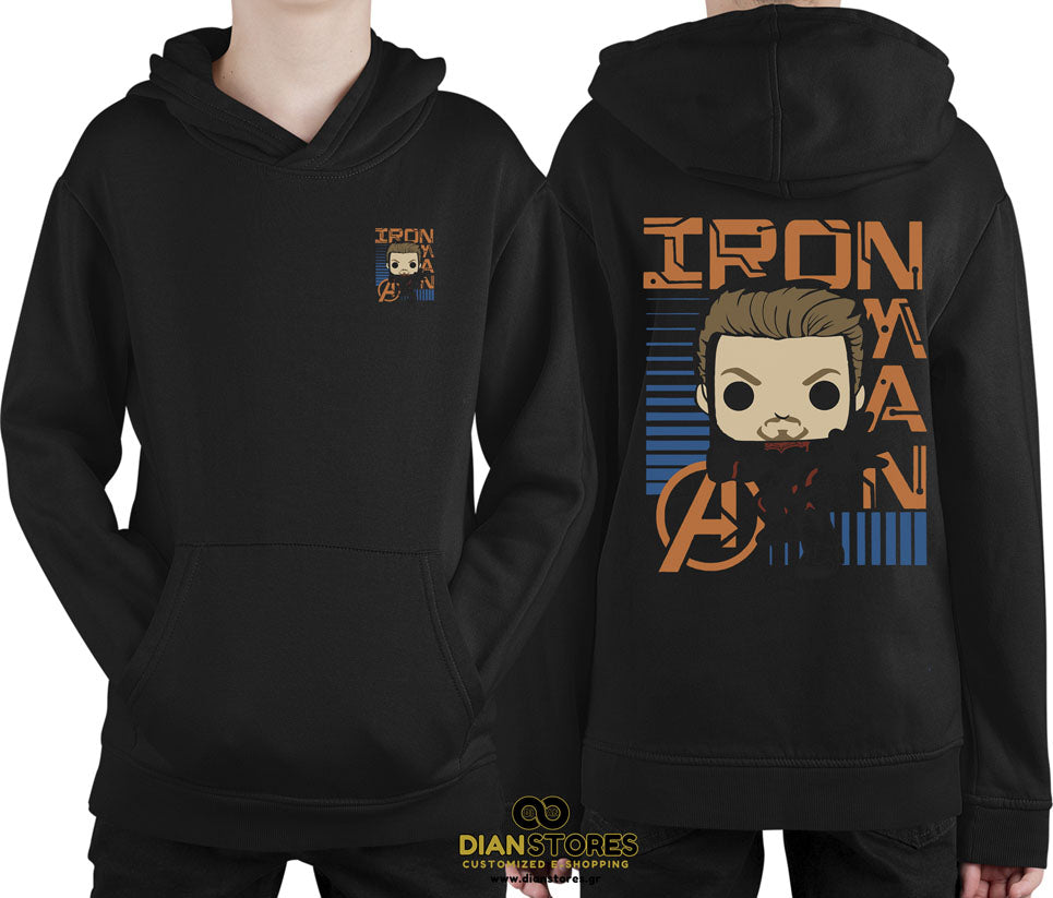 Φούτερ με κουκούλα Iron Man