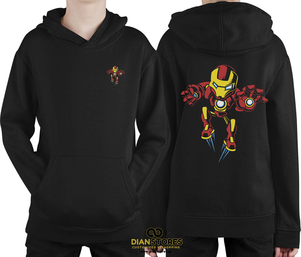 Φούτερ με κουκούλα Iron Man