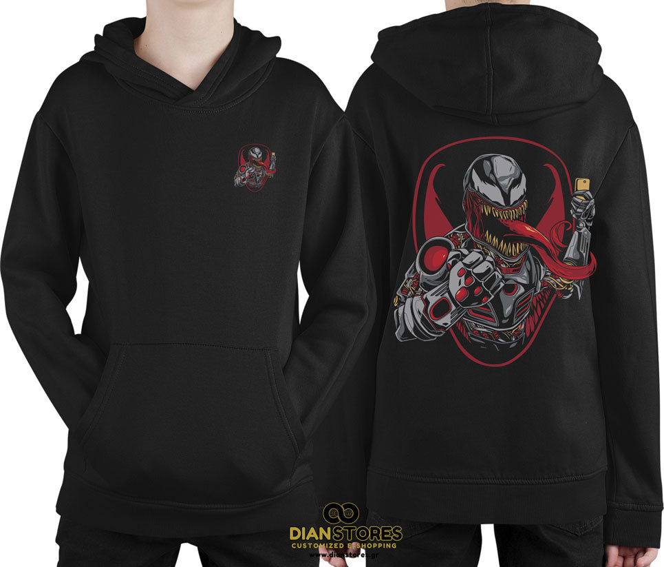 Φούτερ με κουκούλα Venom