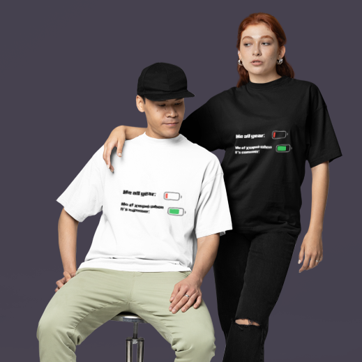 T-shirt Memes Me All Year - Me at χωριό when it's summer