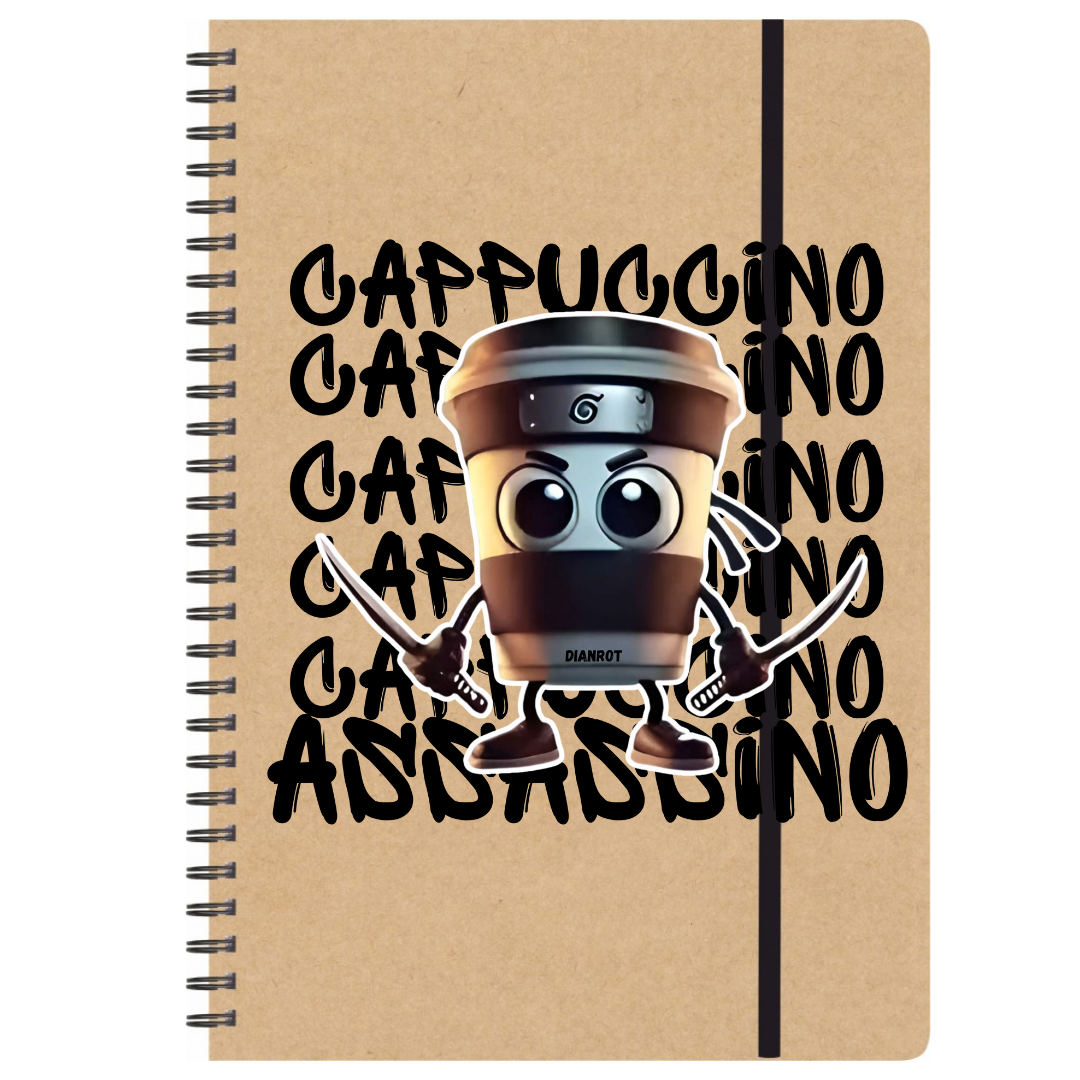 Cappuccino Assassino Τετράδιο Σπιράλ