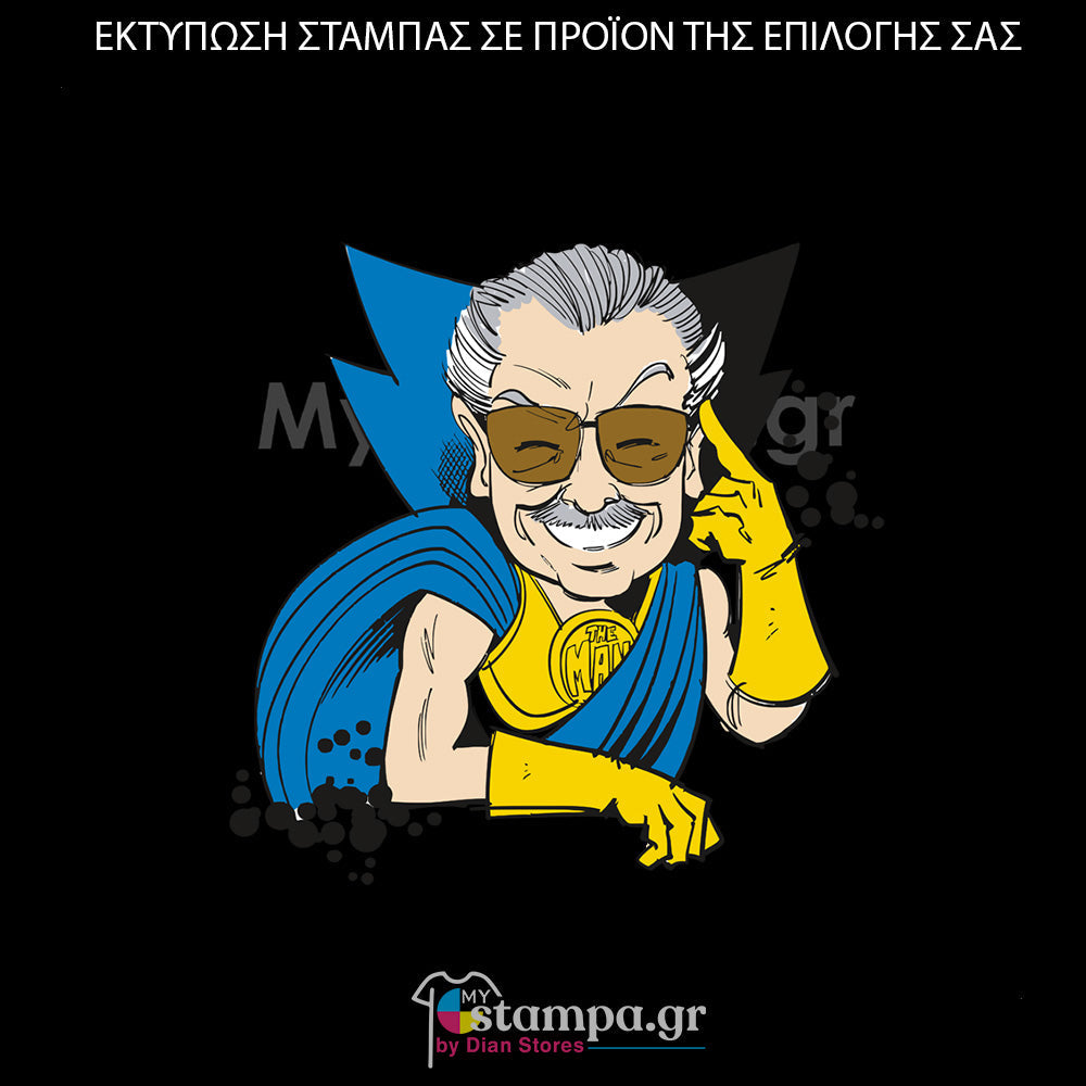 Στάμπα Superheroes Stan Lee