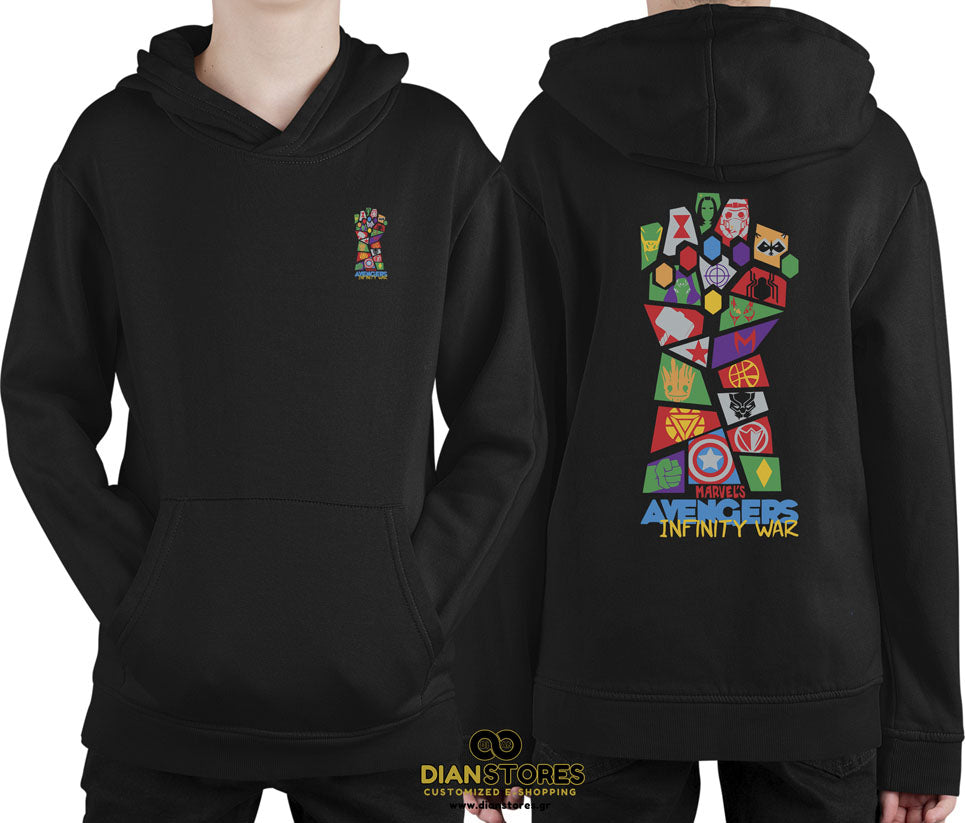 Φούτερ με κουκούλα Infinity War