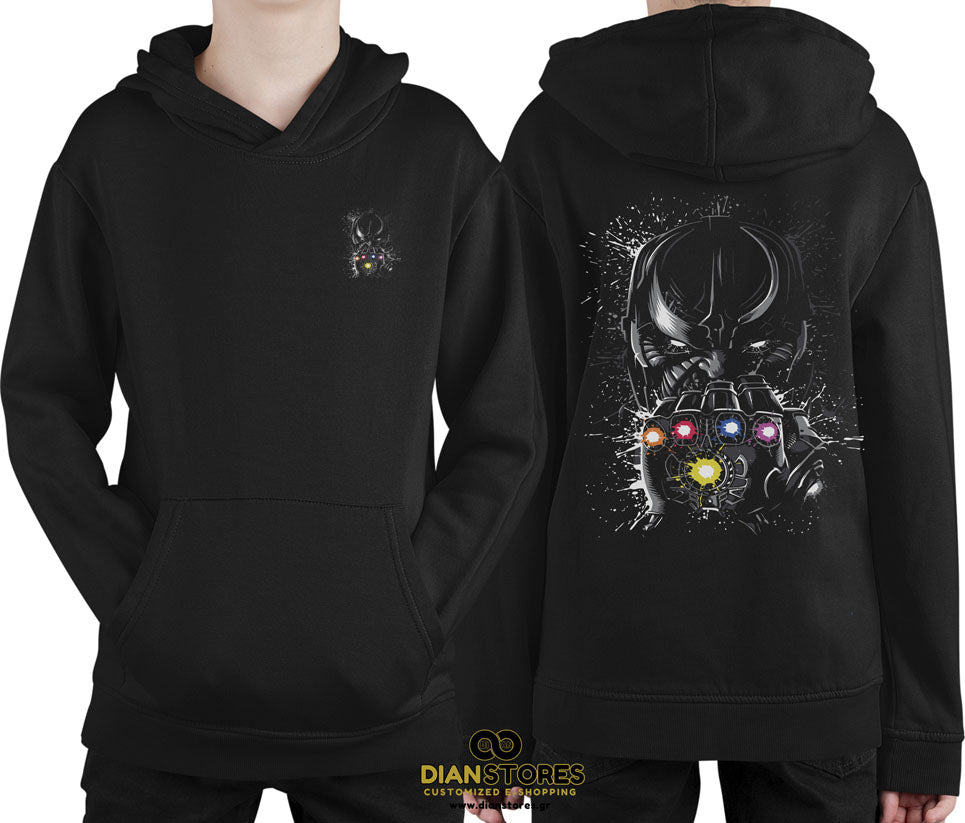 Φούτερ με κουκούλα Thanos Infinity Stones