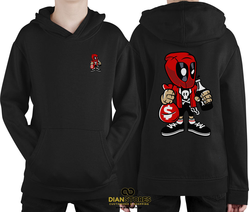 Φούτερ με κουκούλα Deadpool