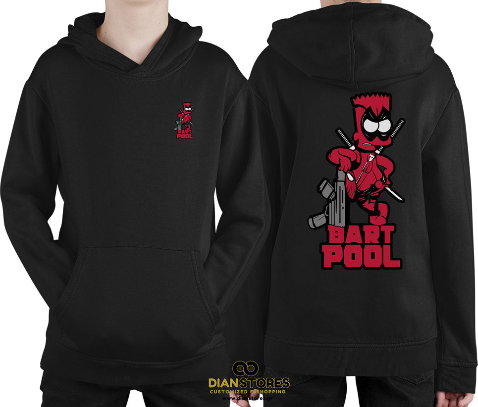 Φούτερ με κουκούλα Deadpool Bartpool