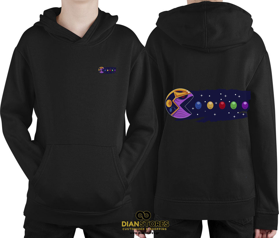 Φούτερ με κουκούλα Infinity Gauntlet Pacman