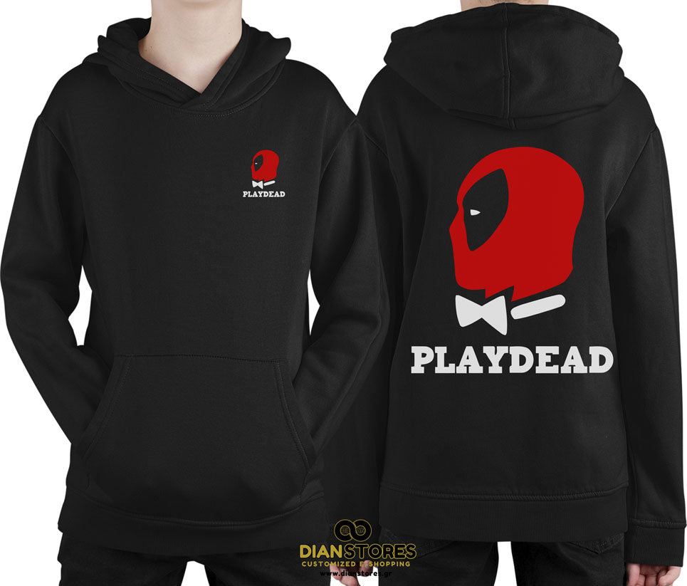 Φούτερ με κουκούλα Deadpool Playdead