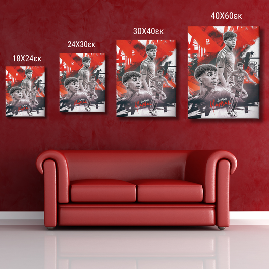 LAMINE YAMAL ΙΣΠΑΝΙΑ ΚΑΜΒΑΣ ΤΥΠΩΜΕΝΟΣ