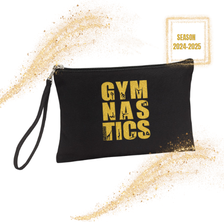 Νεσεσέρ μαύρο βαμβακερό πάνινο GOLD GLITTER ΓΑΣ Καλύβια season 2024-2025