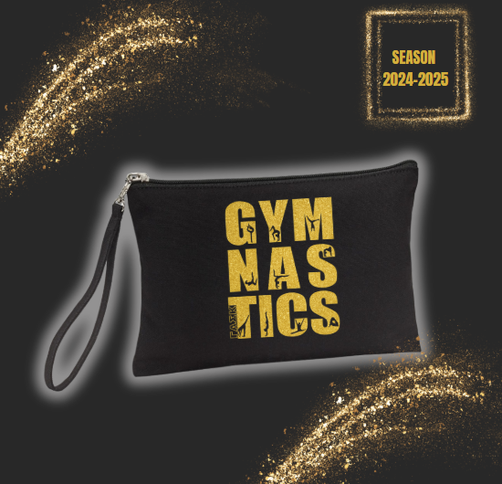 Νεσεσέρ μαύρο βαμβακερό πάνινο GOLD GLITTER ΓΑΣ Καλύβια season 2024-2025