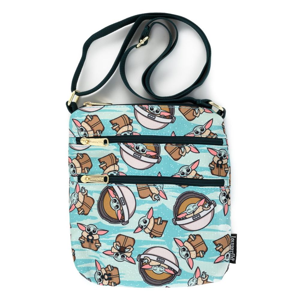 Loungefly: Star Wars - Mandalorian - The Child AOP Nylon Passport Bag (STTB0196)