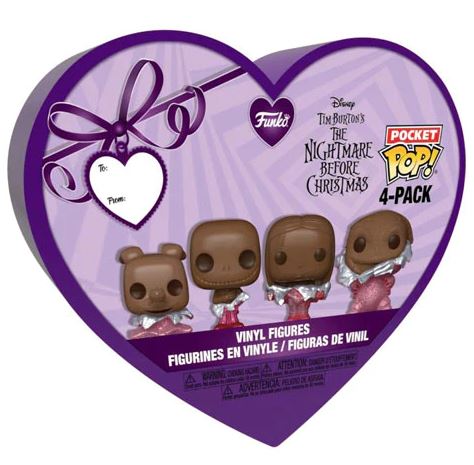 Funko Pocket Pop! 4-Pack: Disney The Nightmare Before Christmas - Vallentine's Box Vinyl Figures