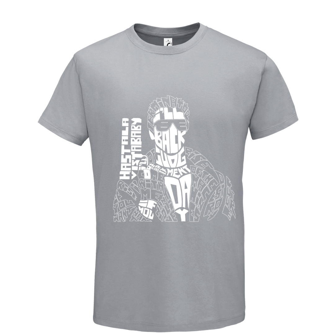 T-shirt με ψηφιδωτή σταμπα Typograhy