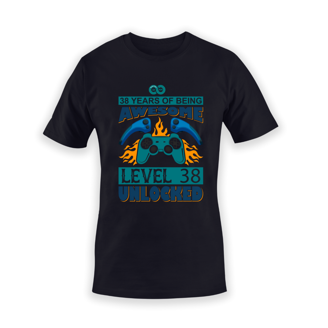 Τ-shirt Gaming 50 years awesome level unlocked