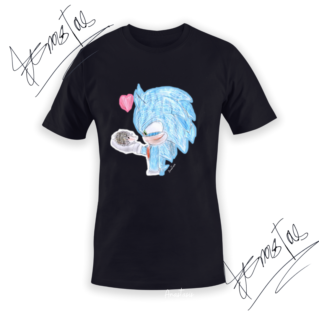 Τ-shirt By Anastasis Sonic Meets Hedghog