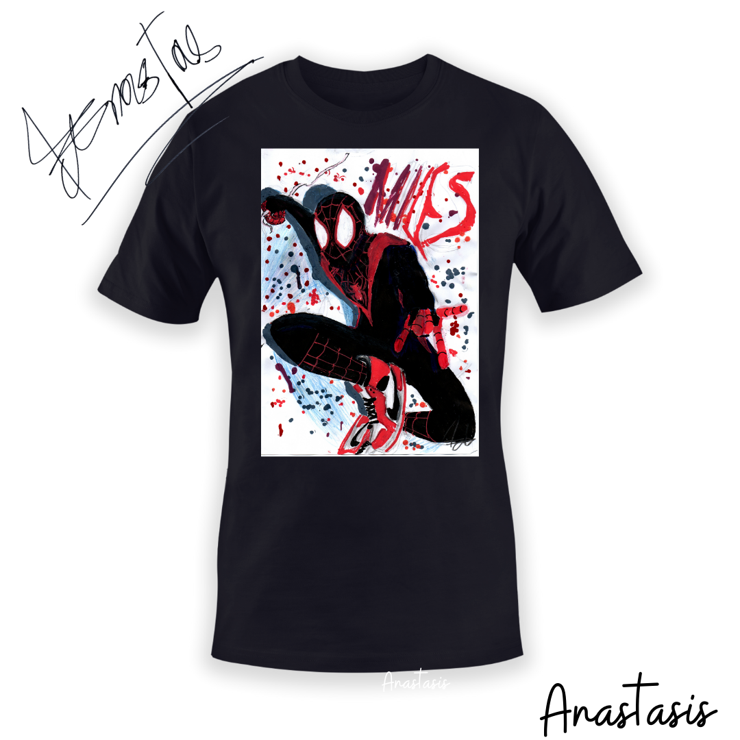 Τ-shirt By Anastasis spiderman miles morales