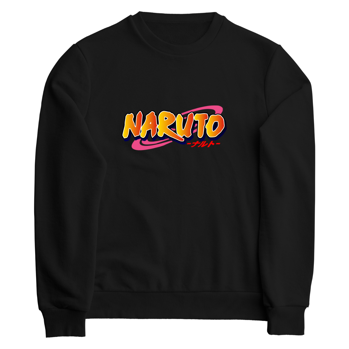 Naruto Logo Φούτερ Μπλούζα Μαύρο