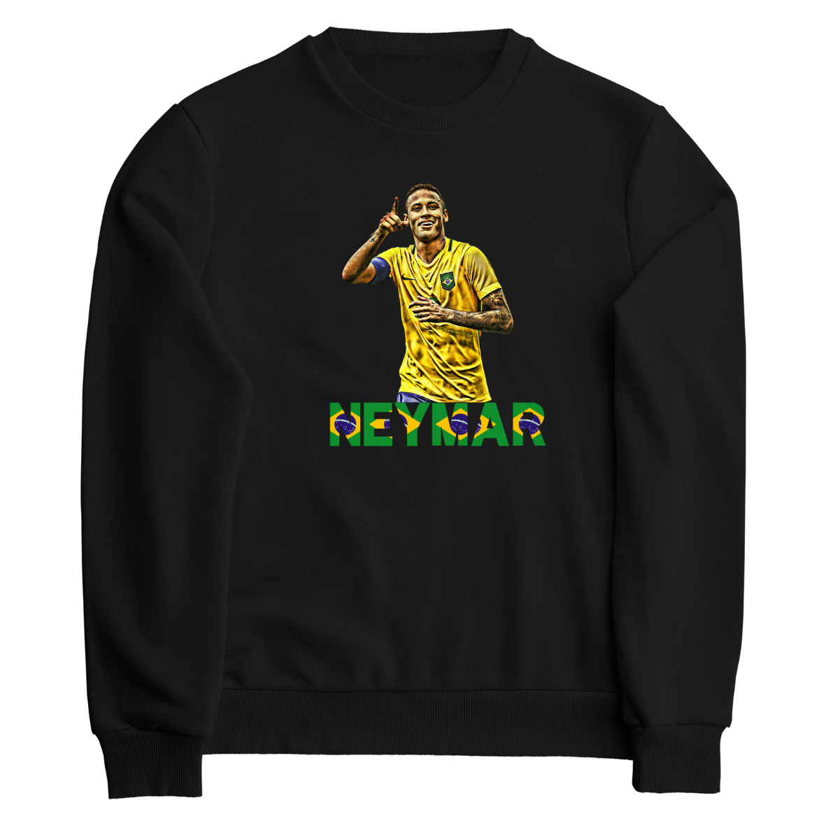 Neymar Φούτερ Μπλούζα Μαύρο Brazil