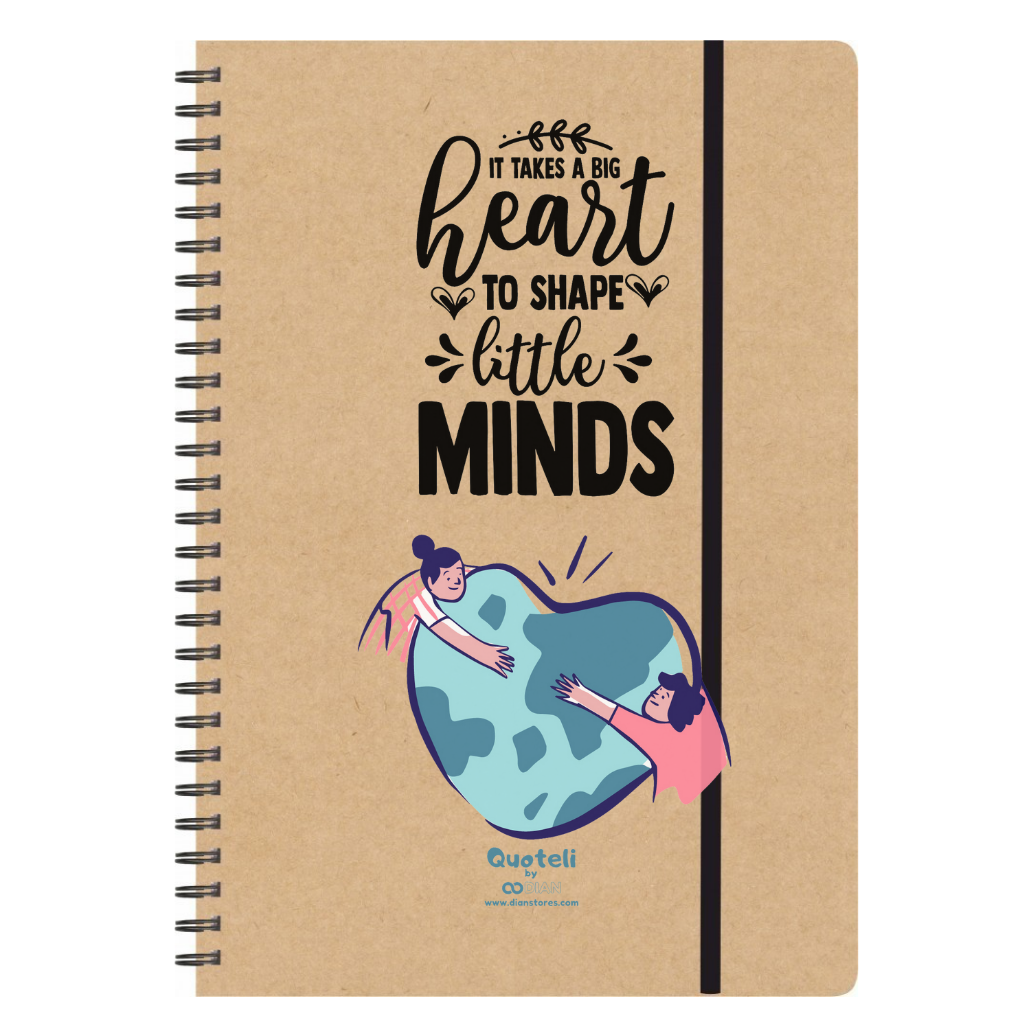 Τετράδιο σπιράλ για δασκάλες "Heart - Minds"