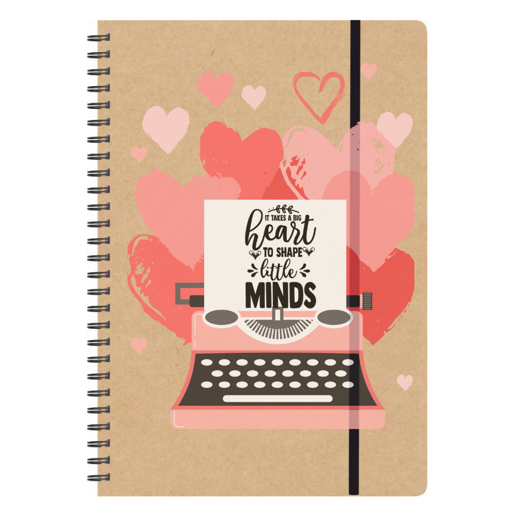 Τετράδιο σπιράλ για δασκάλες "Heart-Minds"