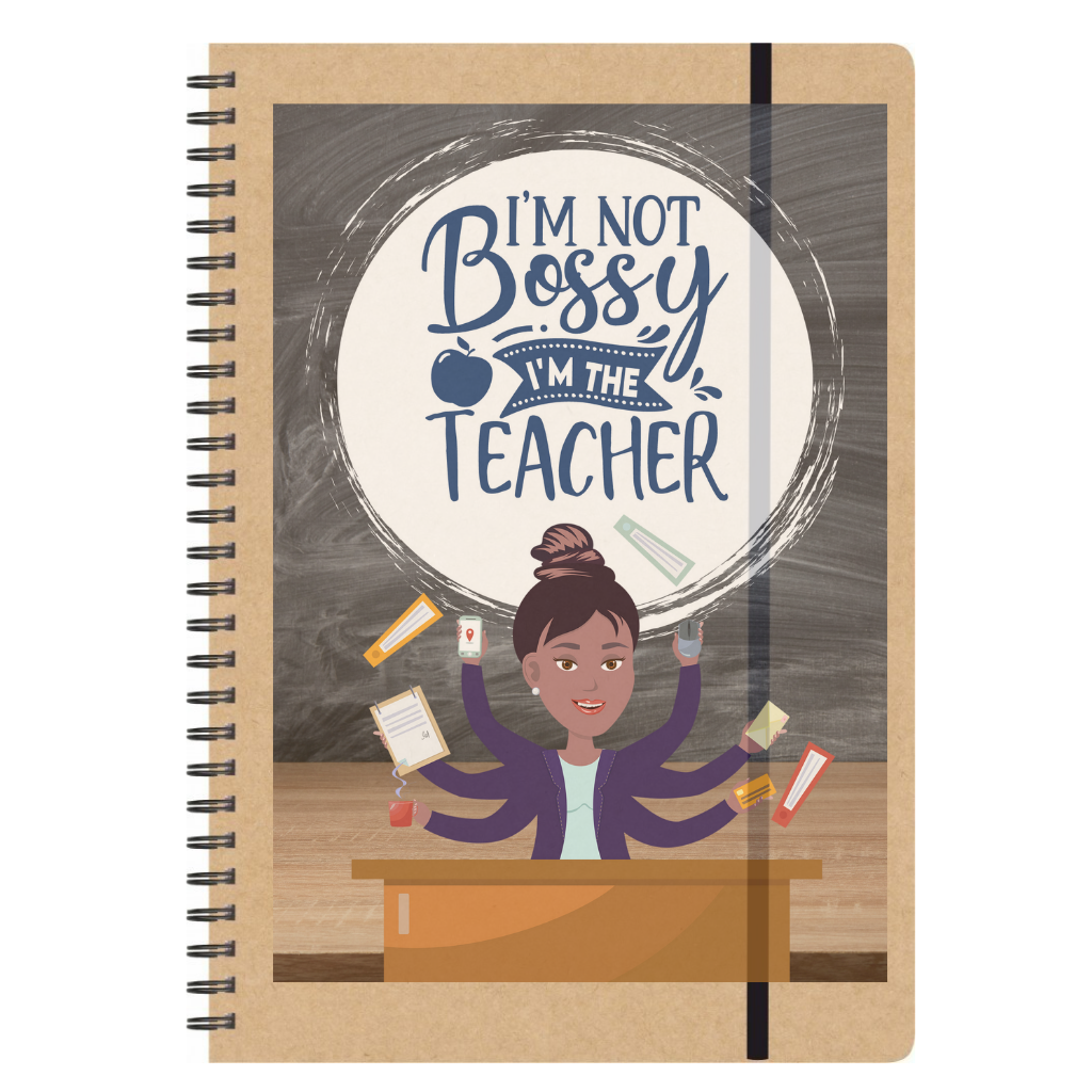 Τετράδιο σπιράλ για δασκάλες "Im not bossy Im the teacher"