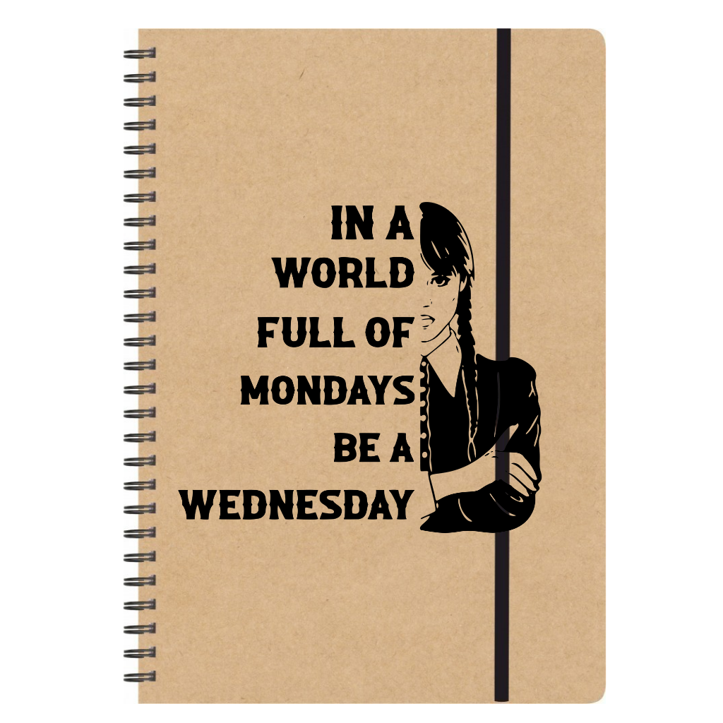 Τετράδιο σπιράλ Wednesday IN A WORLD FULL OF MONDAYS