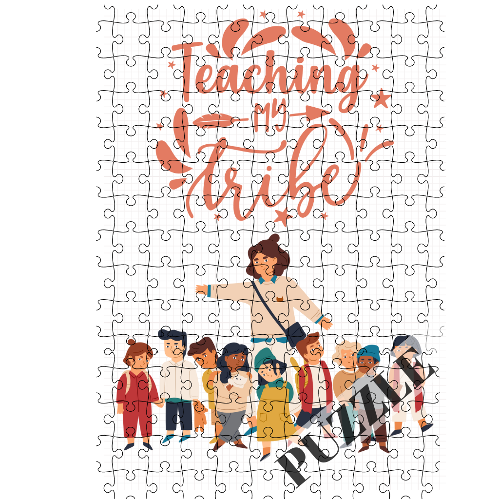 Στάμπα για δασκάλες "Teaching my tribe" σε προϊον της επιλογής σας (505-20127)