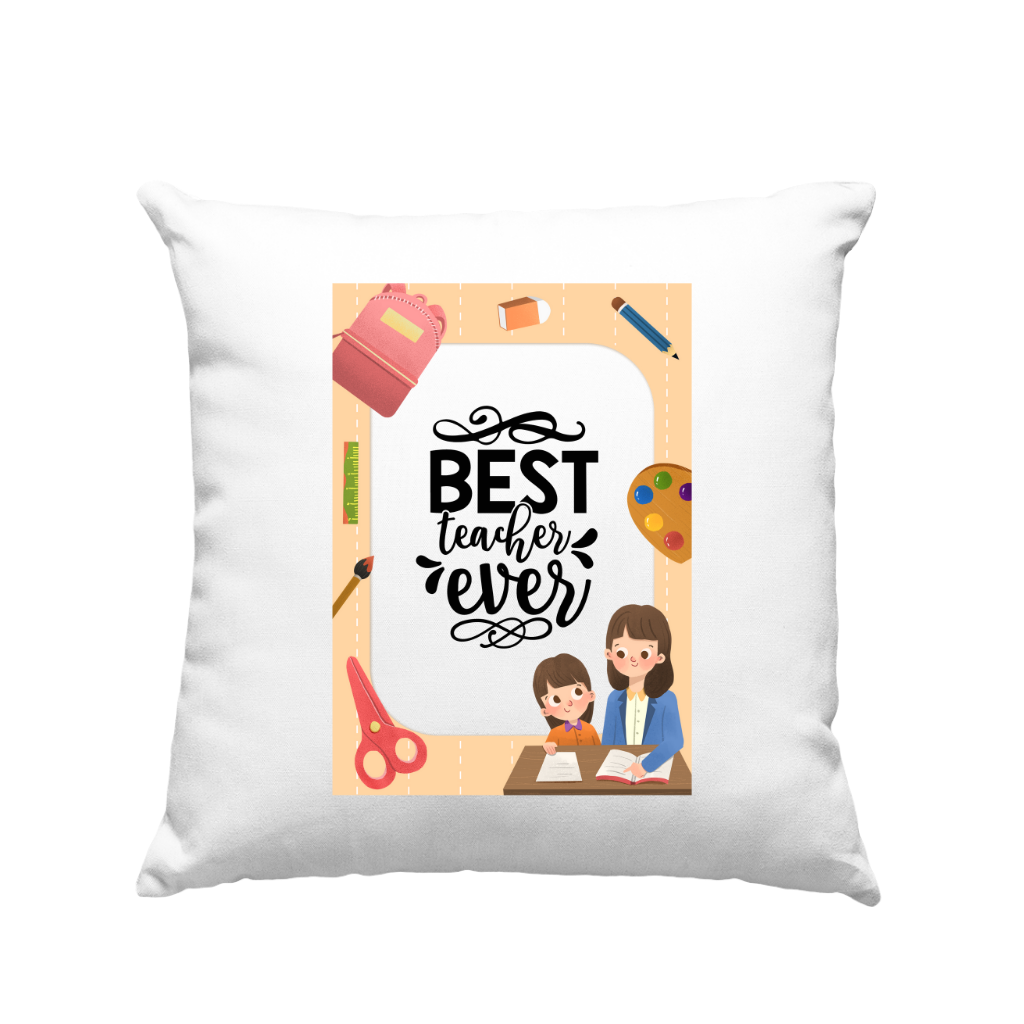 Μαξιλάρι 30cm για δασκάλες "Best Teacher Ever"