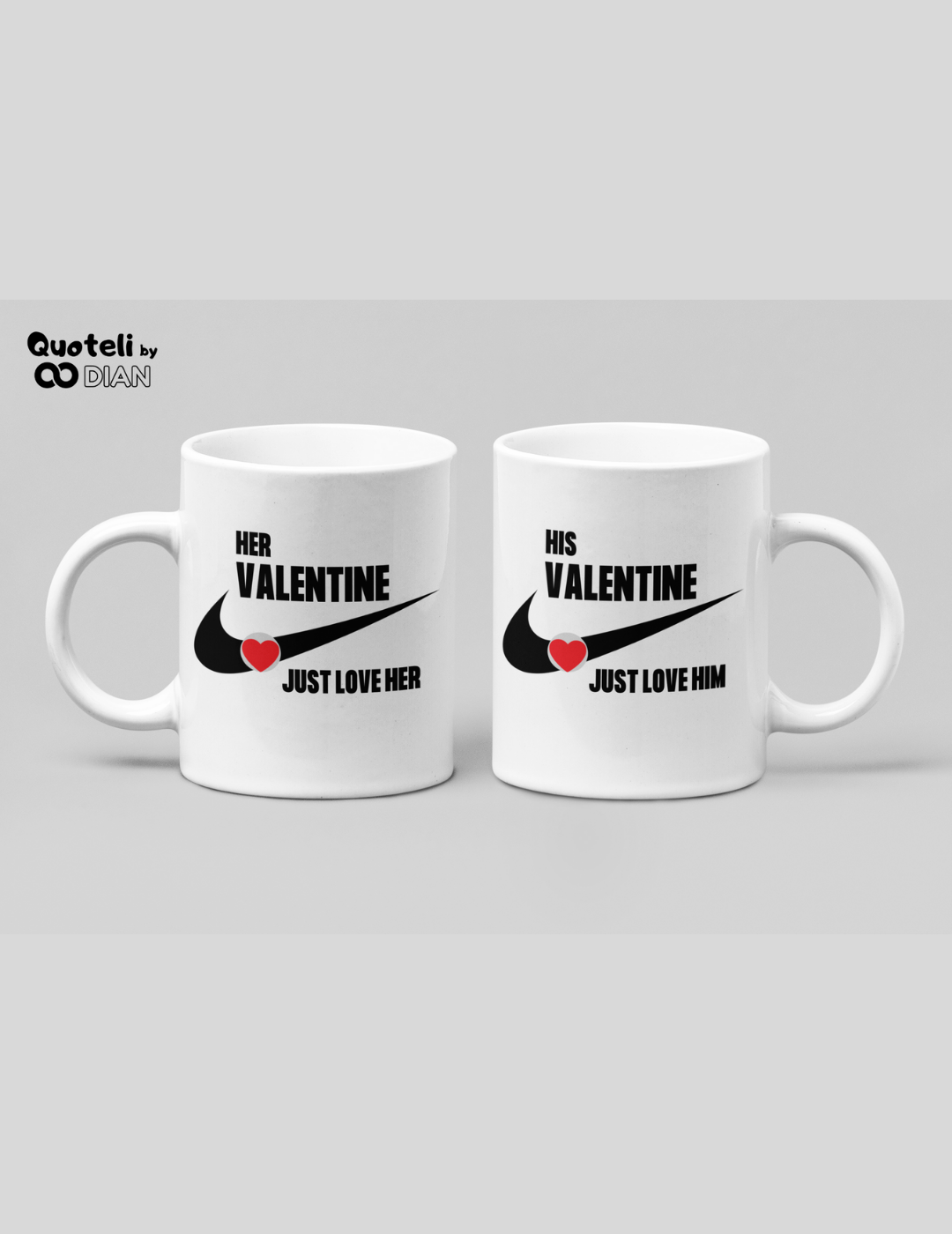 Σετ κούπες His Her Valentine