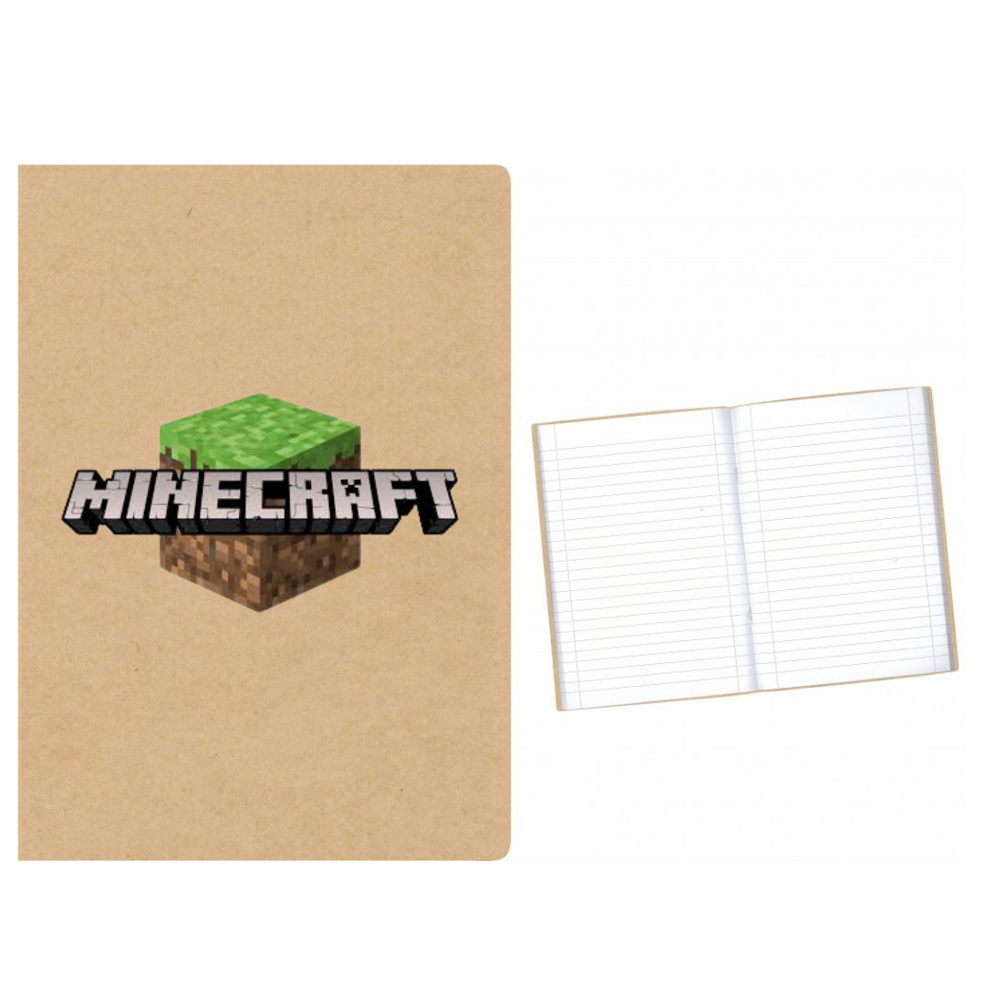Minecraft Logo στάμπα σε Α5 τετράδιο