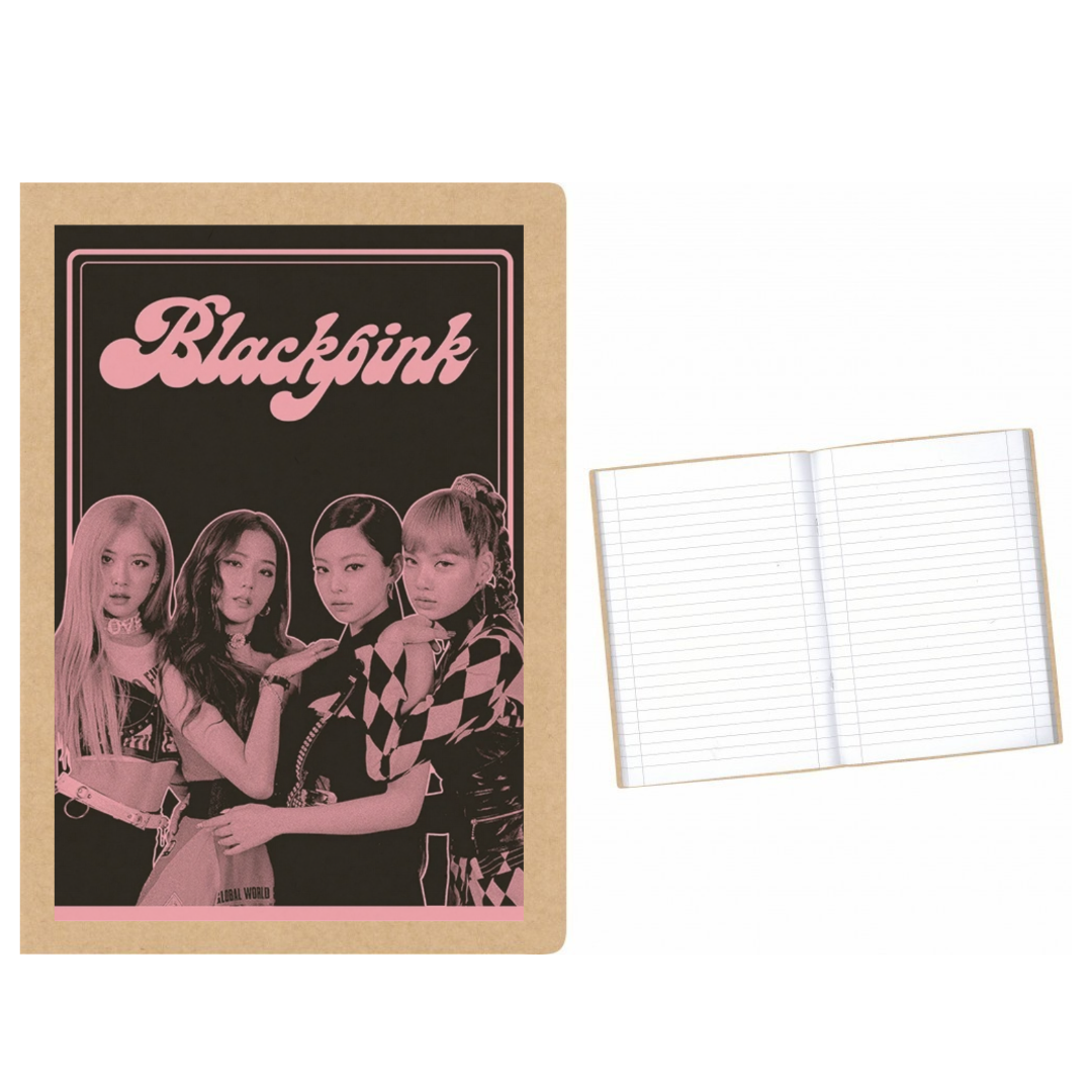 Black Pink Girls στάμπα σε Α5 τετράδιο