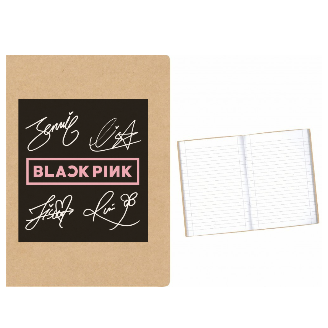Black Pink Signatures στάμπα σε Α5 τετράδιο
