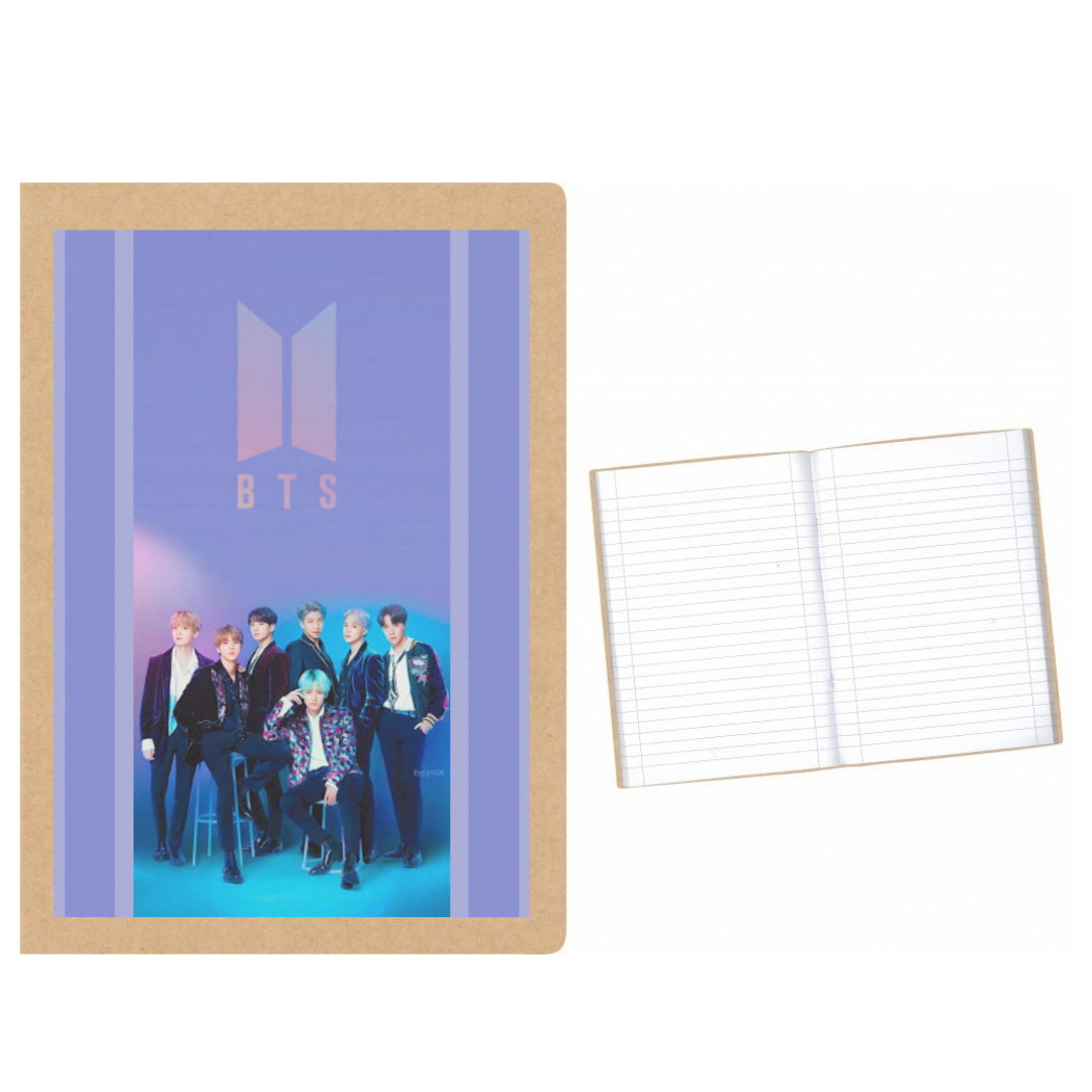 BTS ΜΩΒ στάμπα σε Α5 τετράδιο