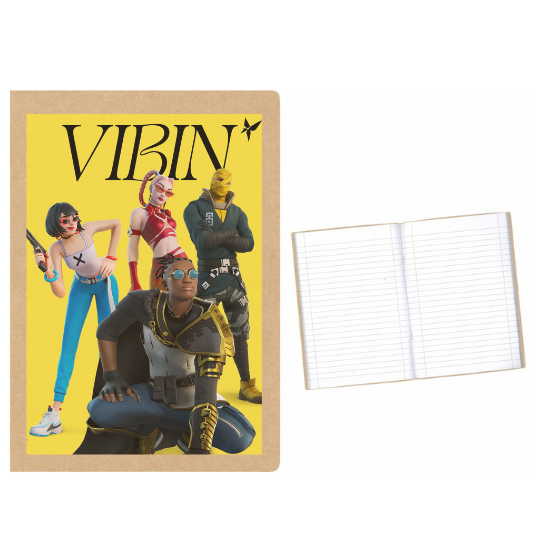 Fortnite Viben στάμπα σε Α5 τετράδιο