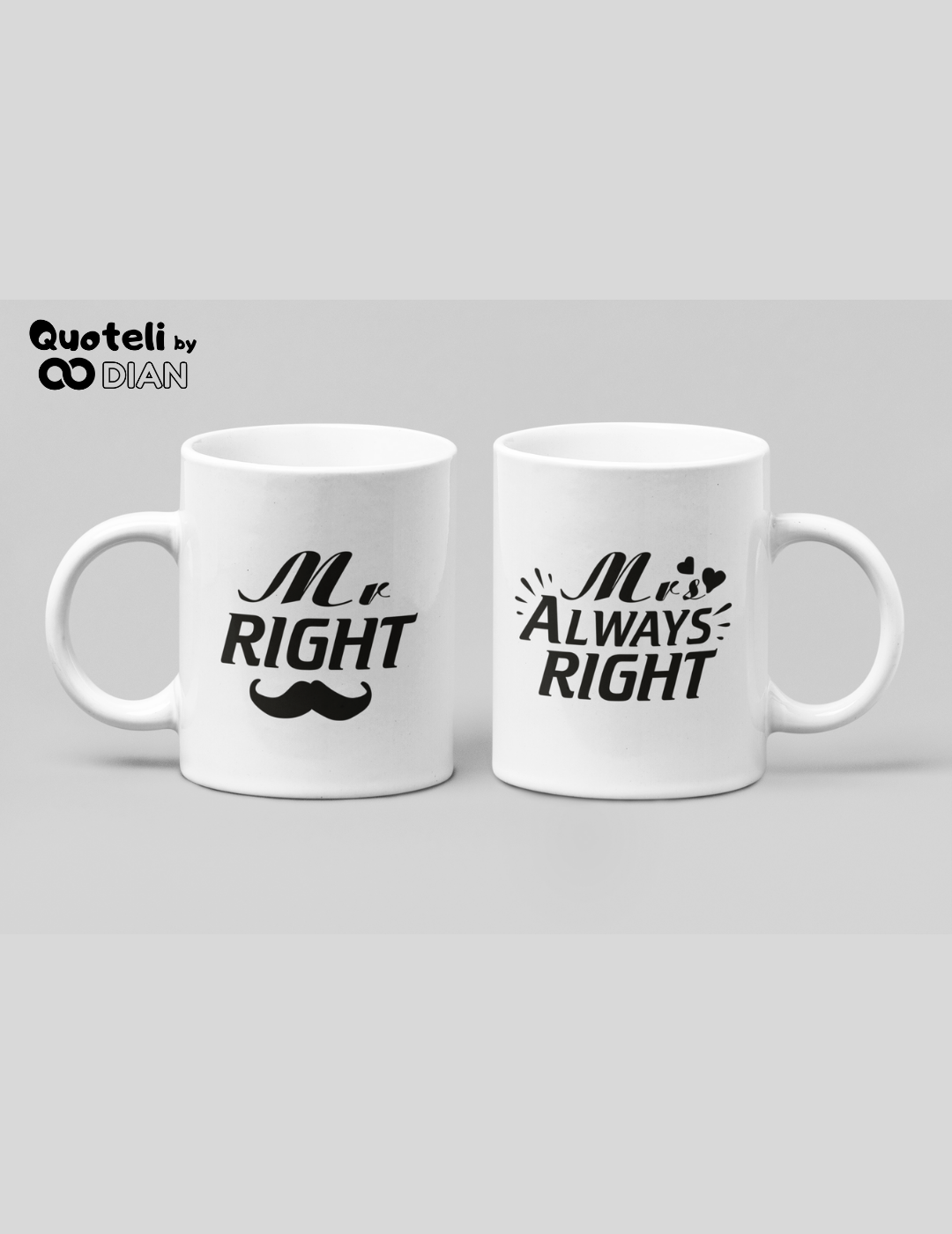 Σετ κούπες Mr Mrs Right