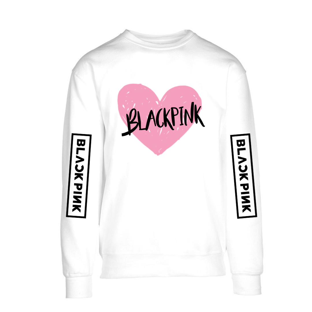 Μπλούζα φούτερ Black Pink Heart