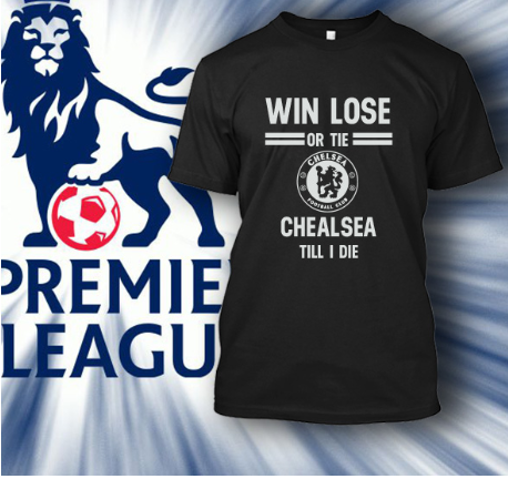 (TSPL-013) ΜΠΛΟΥΖΑΚΙ TSHIRT PREMIER LEAGUE CHELSEA WIN OR LOSE BLACK
