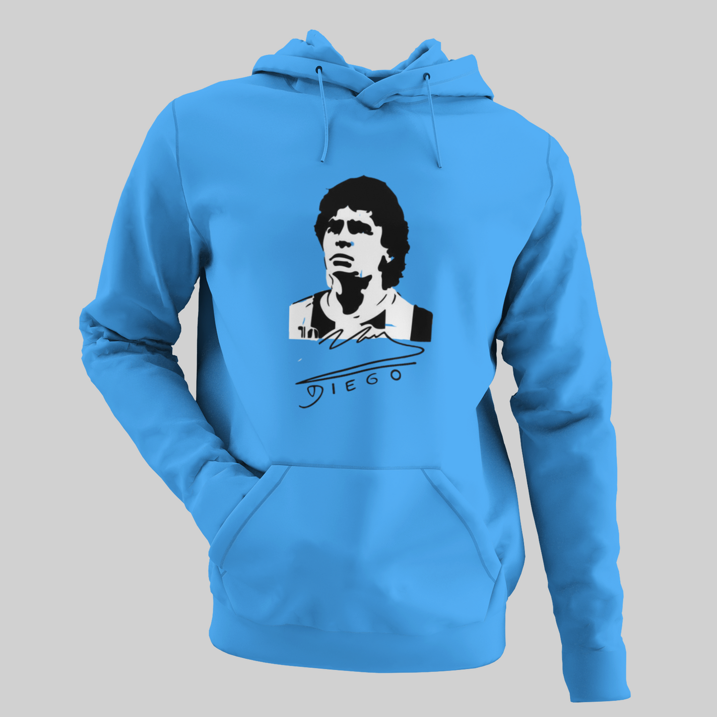 Diego Armando Maradona υπογραφή Μπλέ Φούτερ