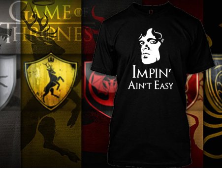 (TSGT-025) ΜΠΛΟΥΖΑΚΙ TSHIRT GAME OF THRONES IMPIN AINT EASY BLACK