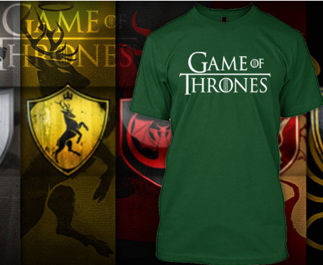 (TSGT-042) ΜΠΛΟΥΖΑΚΙ TSHIRT GAME OF THRONES LOGO GREEN